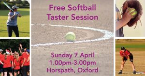 Poster for softball taster session